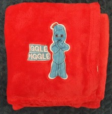Iggle Piggle Fleece Baby Blanket Red TJM In the night garden ITNG Used