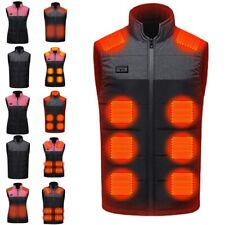 Heated Vest Warm Gilet Winter Men Women Electric USB Jacket Heating Coat Thermal