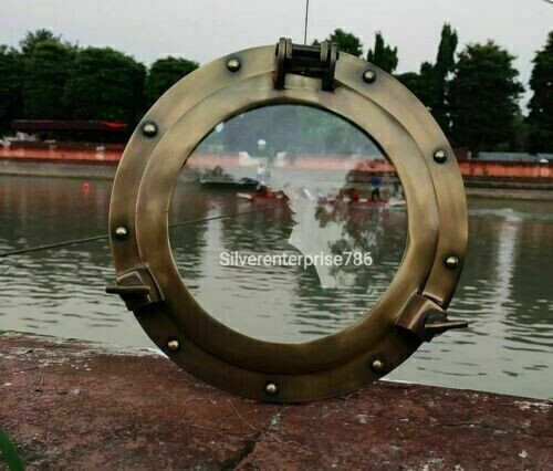 Antique brass ship boat - antique,