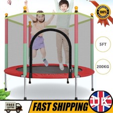 5FT Kid Trampoline With Safety