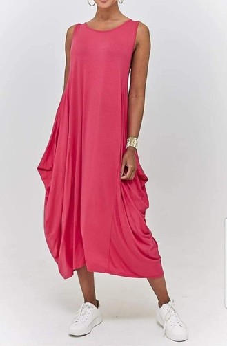 Ladies pink parachute dress - ladies,