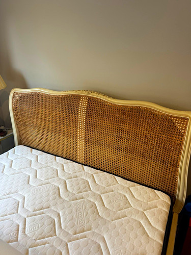 King size bed carved - king, wood