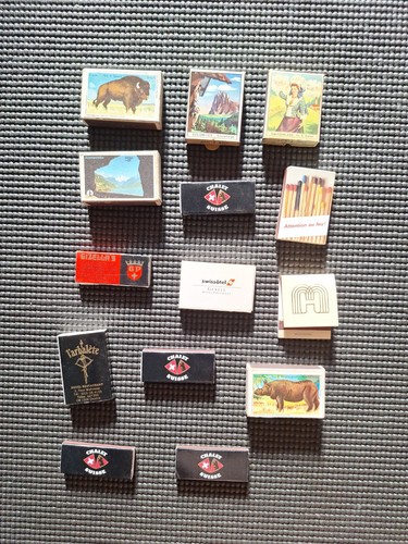 Vintage match boxes x14 - vintage,