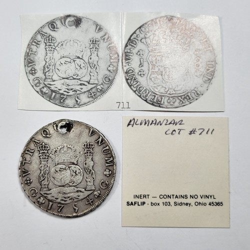 1754 guatemala reales pillar - 8,