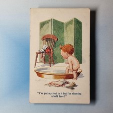 Comic Postcard 1917 Bathtime