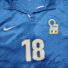 RARE Nike BAGGIO #18 Italy 1998 Home Shirt L World Cup WC98 Classic