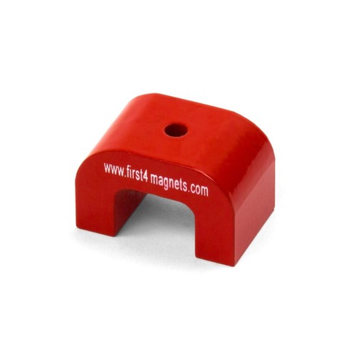 Medium red alnico horseshoe - red,