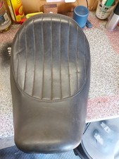 Harley-Davidson  Ribbed Solo Seat. Black Leatherette Dyna or Softail.