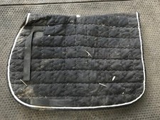 JOB LOT OF X6 EQUESTRIAN NUMNAHS/HORSE SADDLE PADS (WHITE/BLACK/BLUE)- ROMA & CC