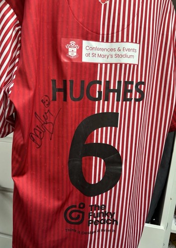 Hughes signed matchworn - hughes,