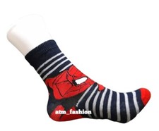 Marvel Spider Man Shoe Socks Trainers Socks Kids Boys 7-10 Years