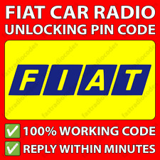 ✅FIAT RADIO CODE - FIAT BLAUPUNKT RADIO CODES FOR PUNTO DOBLO DUCATO PANDA FAST✅