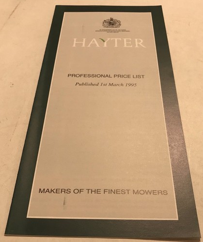 Hayter professional mowers - hayter,