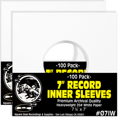 Record inner sleeves - (200), 7"