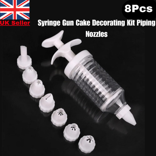 8pcs icing syringe - syringe, gun