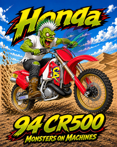 1994 honda cr500 - honda, glossy
