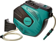 Amazon Basics Auto-Rewindable Hozelock Wall-Mounted Hose Reel 35m Blue Green