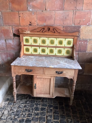 Old used antique marble - used,
