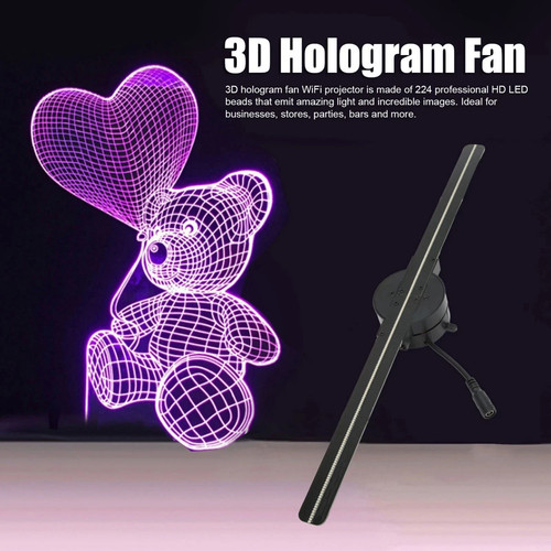 Hologram led fan projector - 3d,