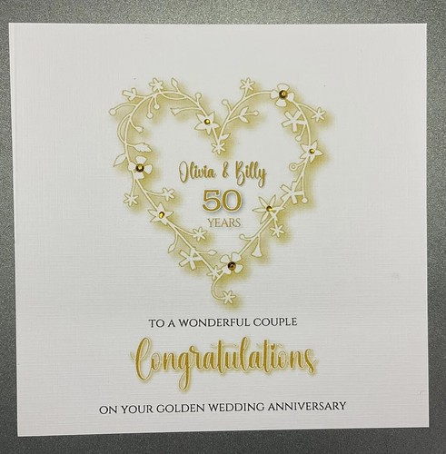 Personalised golden wedding - personalised,