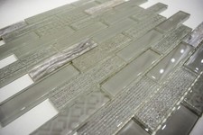 Olive Green Glass Mosaic Tiles
