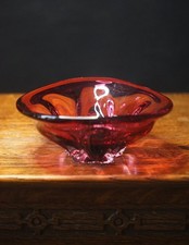 LARGE MCM Whitefriars Ruby Red