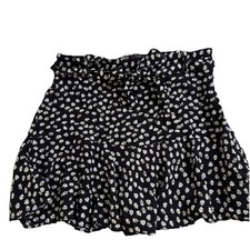 ZARA Skort Mini Black Yellow