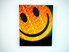 Ben Eine Smiley on Canvas 2023 like Banksy - Damien Hirst