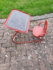 Red vintage Childs MOBO DESK CHAIR