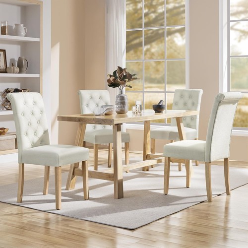 Dining chairs set fabric - dining, 4