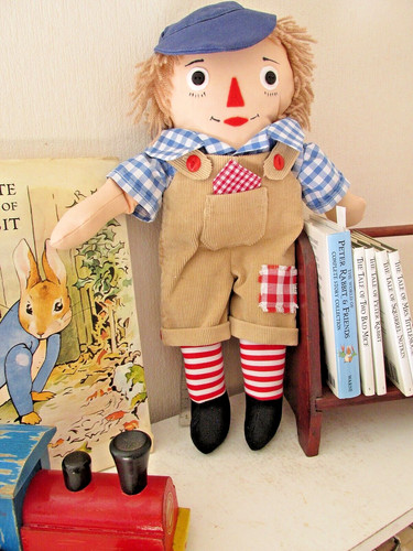Large traditional rag doll - large, 16"