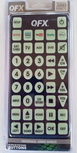 Qfx universal jumbo remote - qfx,