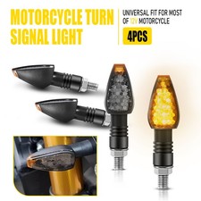 4x Chrome Motorcycle Bullet