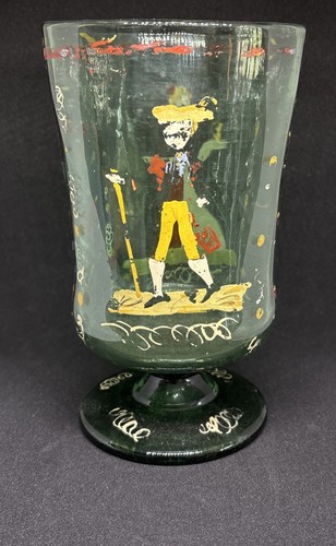 Antique hand painted bohemian - antique, hand-painted