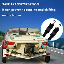 2-Pack Boat Trailer Transom Tie-Down Straps2in x 4Ft Adjustable Transom