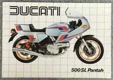 DUCATI 500SL Pantah Motorcycle Sales Specification Leaflet 1983 Eng/Ita Text