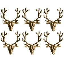 Set of 6 Stag Head Napkin