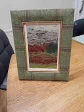 Green Tartan Fabric Standing