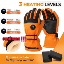 3 Level Heated Gloves Electric Battery-Powered Thermal Liners for Men & Women