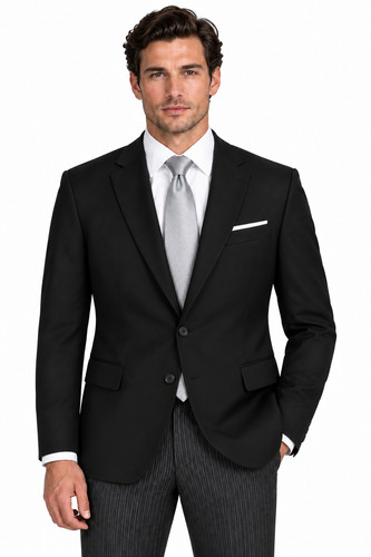 Black masonic piece suit - black,