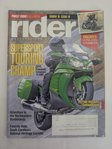 Rider magazine march - magazine, 2015