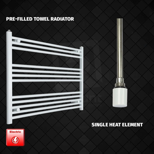White electric heated towel - white,