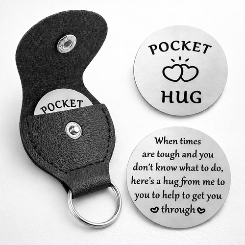 Pocket hug token - hug, keyring