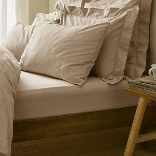 Luxury linen blend deep fitted - luxury,