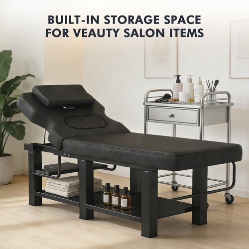 Black heavy duty massage table - heavy,