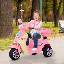 Electric Ride On Toy Car Kids Motorbike Tricycle Battery Powered 3 Wheel Pink