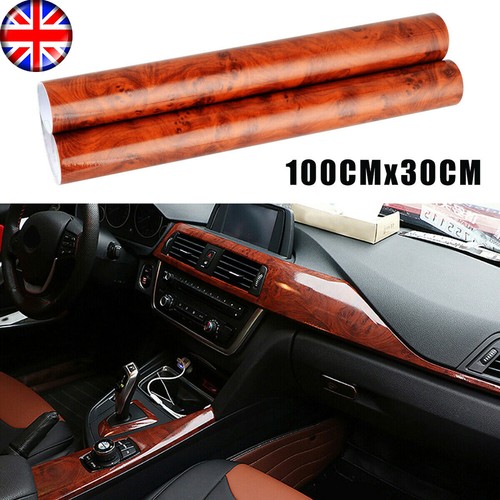 Glossy walnut wood grain - wood-grain, vinyl