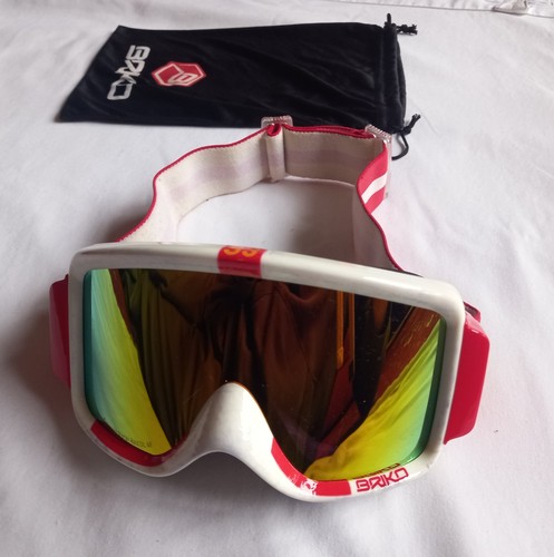 Briko white ski goggles - briko,