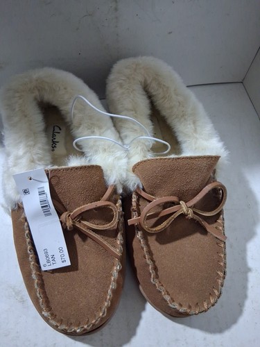 Clarks cozy tan suede leather - tan,