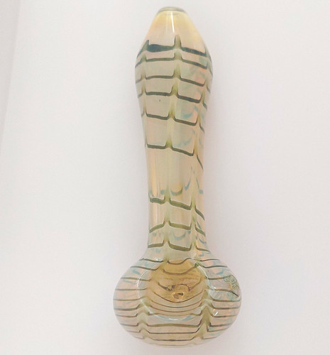 Striped clear glass tobacco - striped,